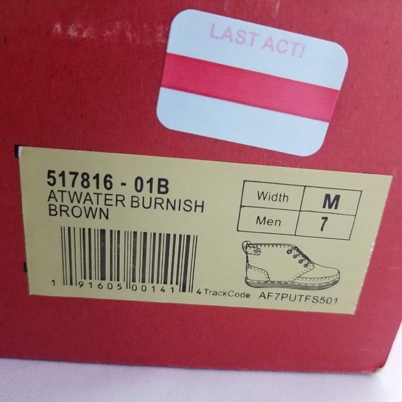 Levis Mens Atwater Sneakers Shoes 7 Brown Chukka - Picture 5 of 8